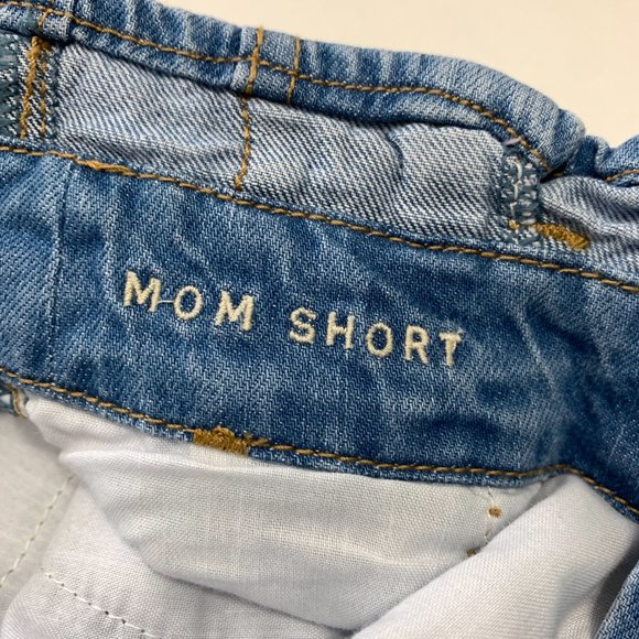American Eagle Womens Size  26W/2 Super High Rise Denim Mom Short NWT! - Picture 14 of 16